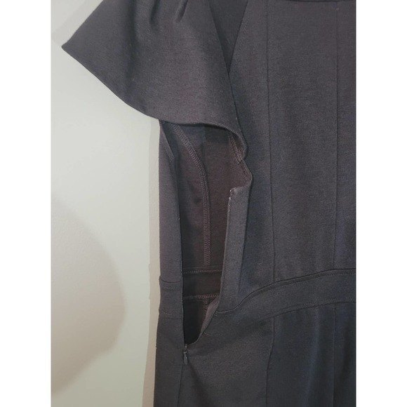 Ann Taylor LOFT Dark Gray Cap Sleeve Sheath Dress - Picture 5 of 5